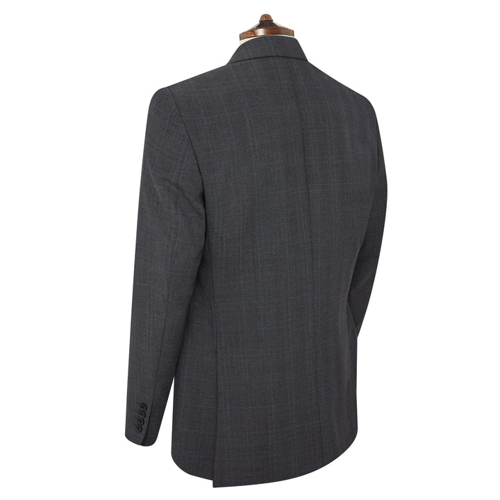 Cambridge Charcoal and Blue Check Suit