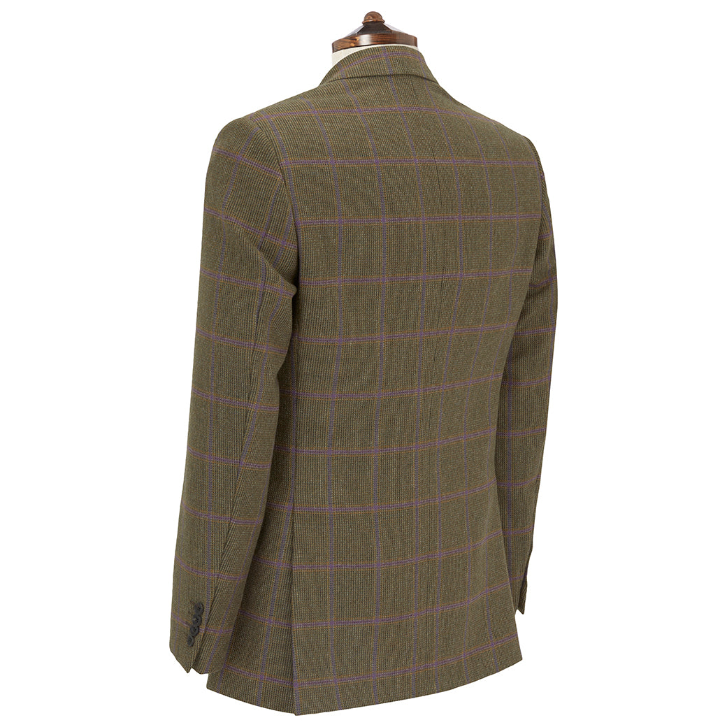 Warrick Green Tweed Check Wool Jacket