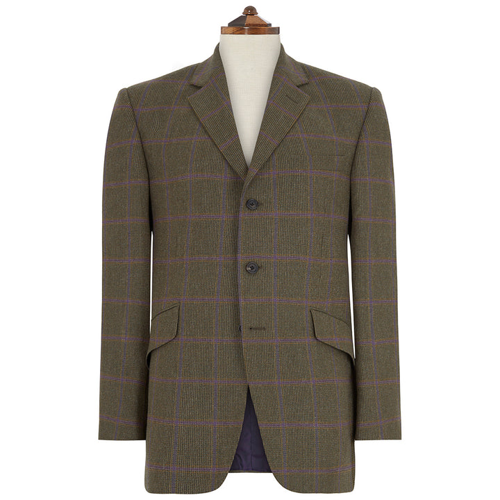 Warrick Green Tweed Check Wool Jacket