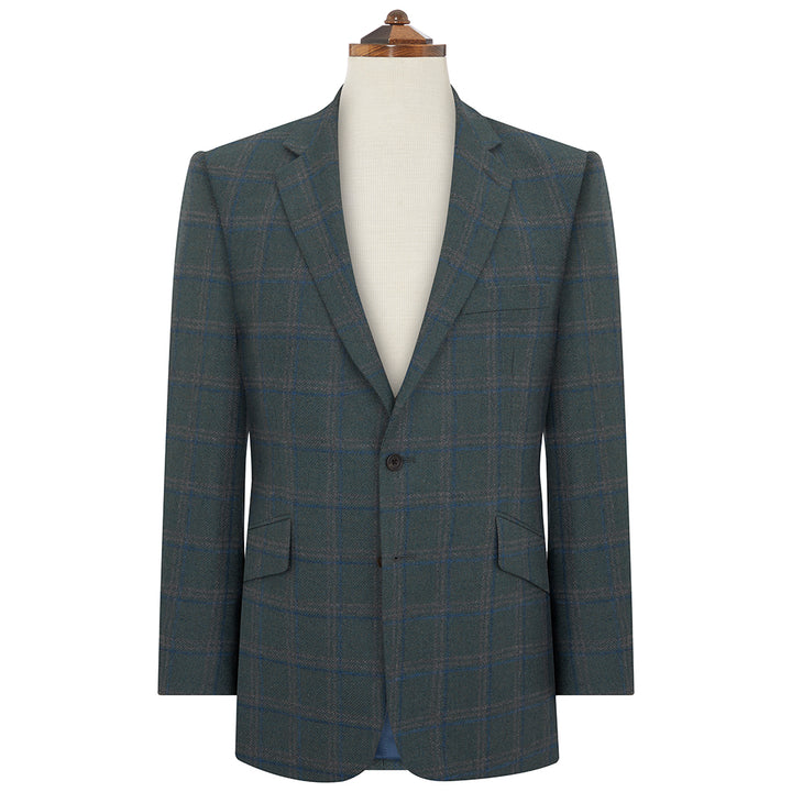 William Green and Blue Windowpane Check Jacket