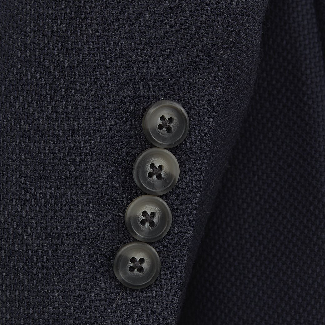 Balfour Navy Double Breasted Mohair  Jacket