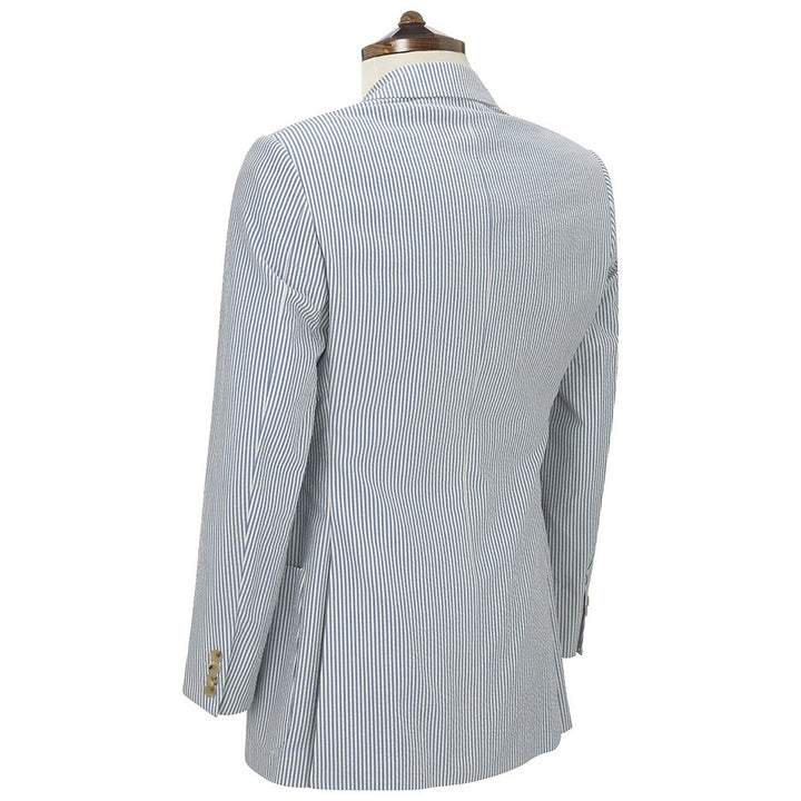 Edgar Blue White Seersucker Jacket