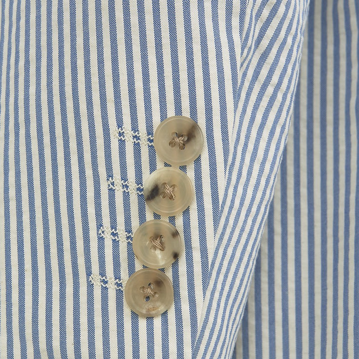 Edgar Blue White Seersucker Jacket