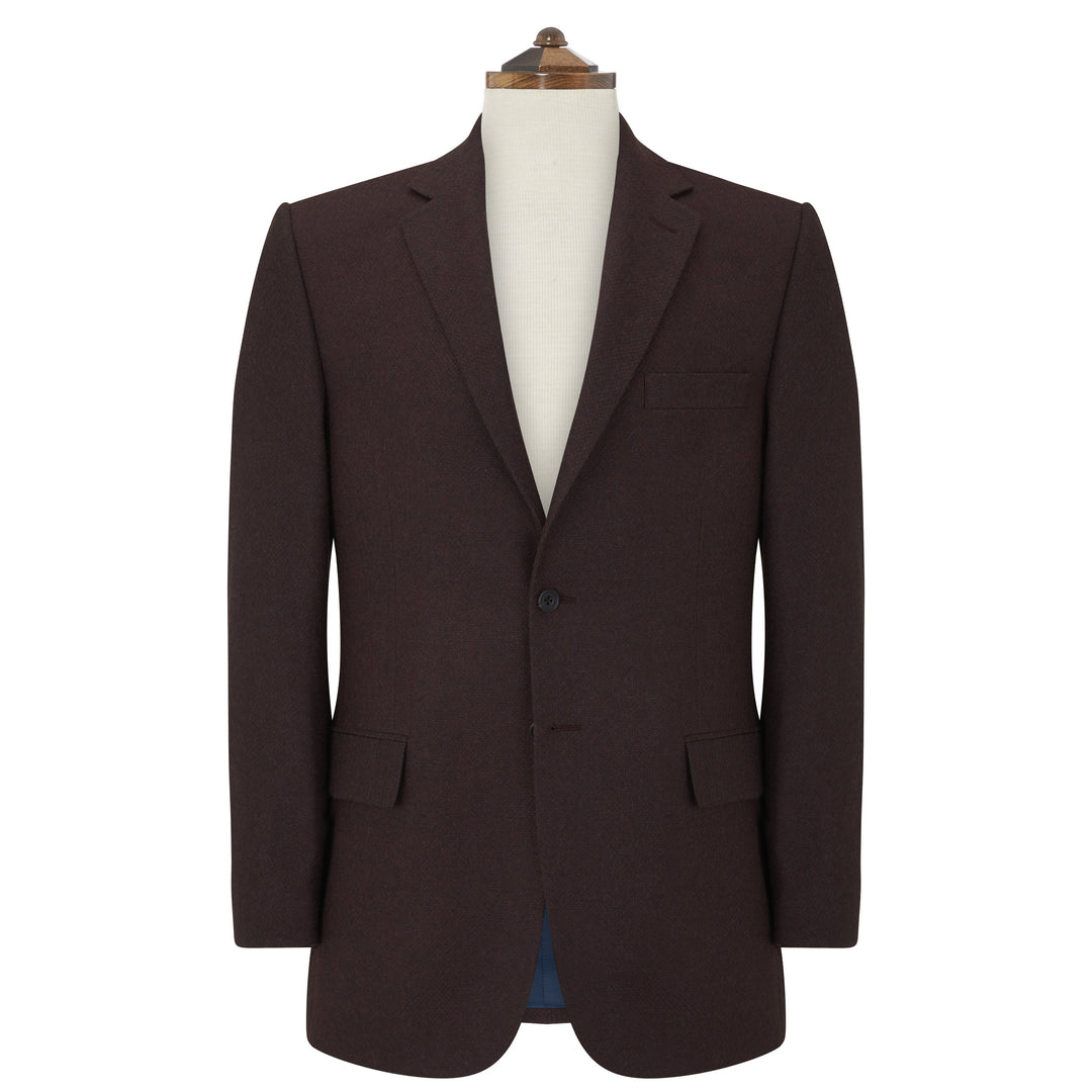 William Wine Textured Birdseye Jacket