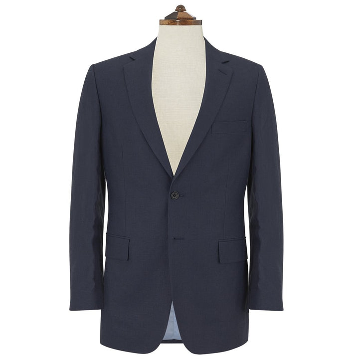 William Navy Linen Jacket