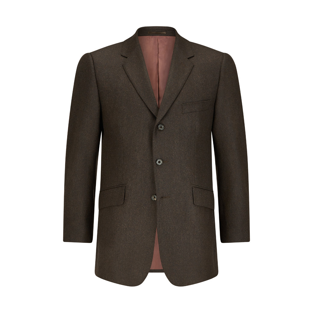 Warrick Chocolate Brown Flannel Jacket