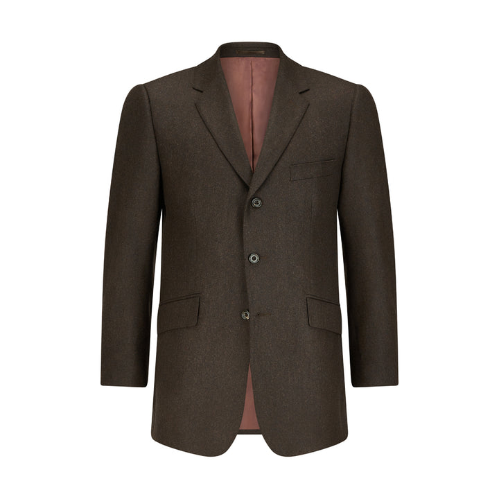 Warrick Chocolate Brown Flannel Jacket