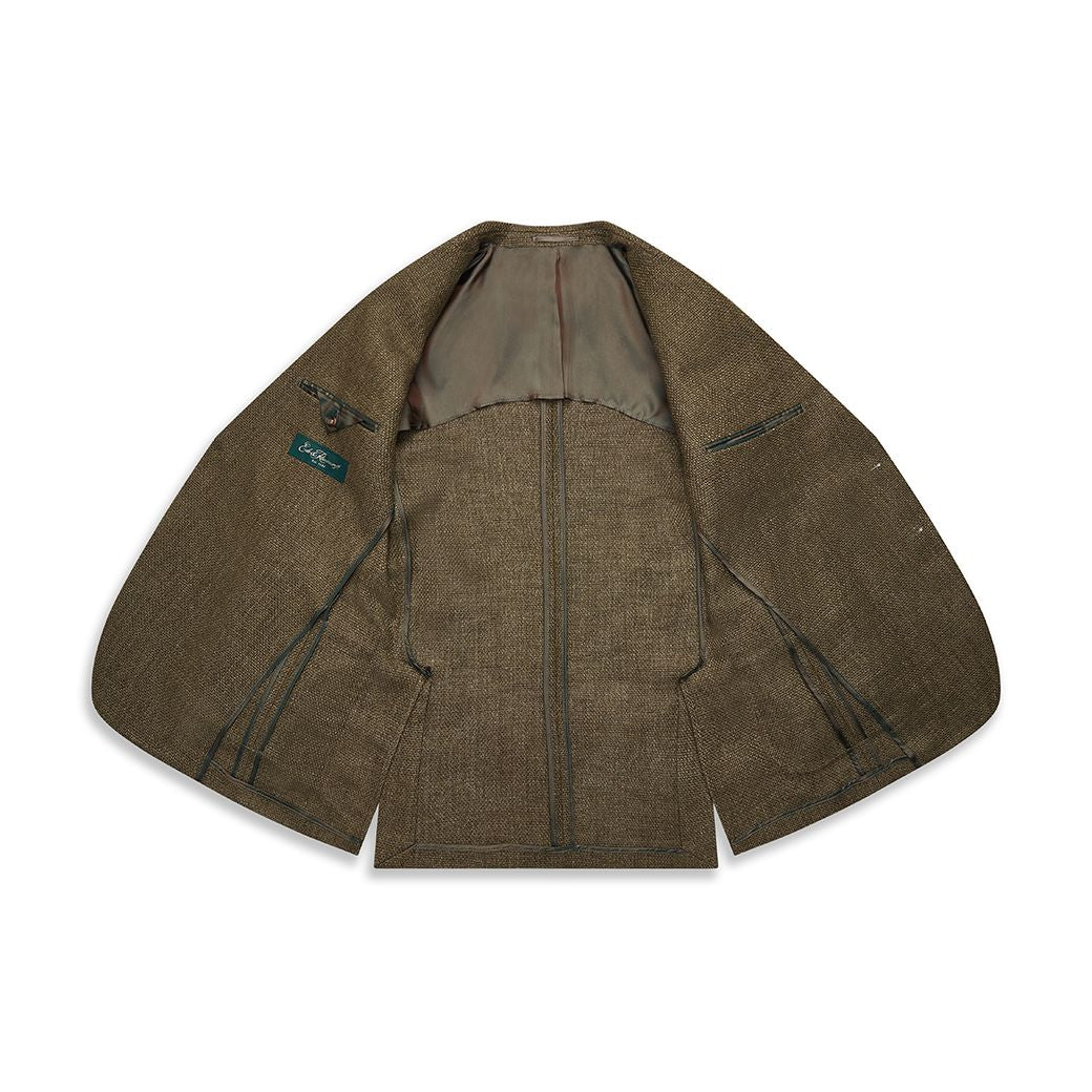Bletchley Khaki Hopsack Linen Jacket