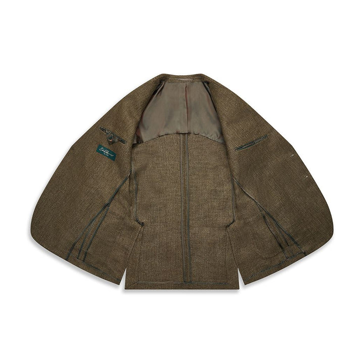 Bletchley Khaki Hopsack Linen Jacket