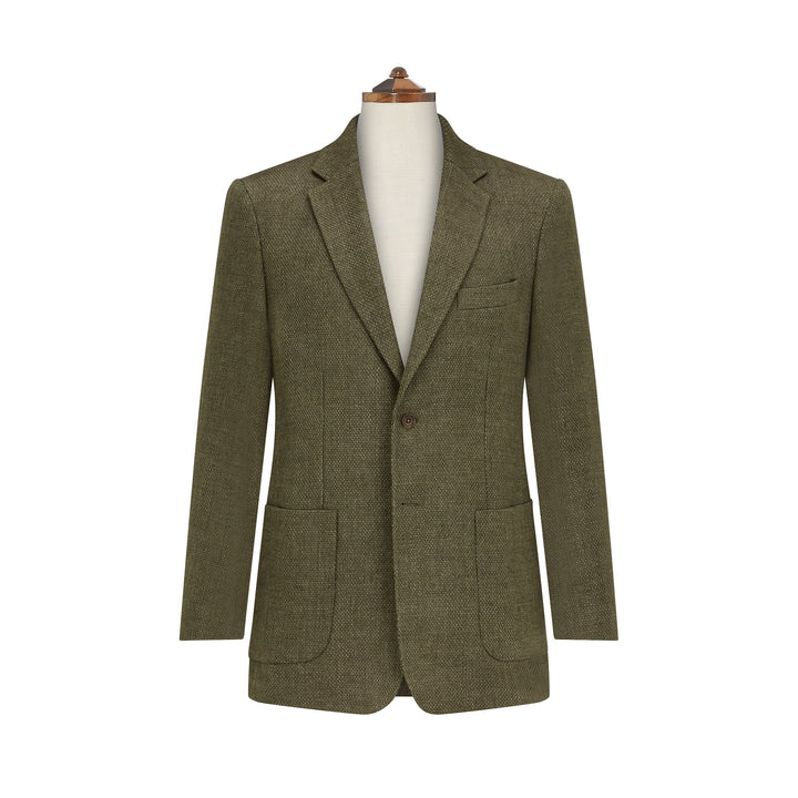 Bletchley Khaki Hopsack Linen Jacket