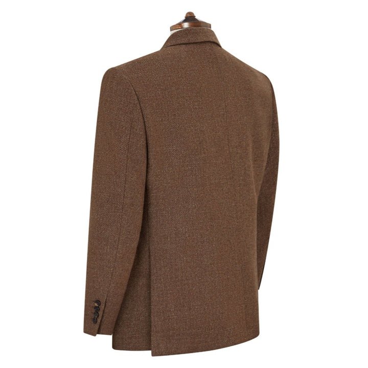 Baylen Caramel Hopsack Twill Wool Silk Jacket