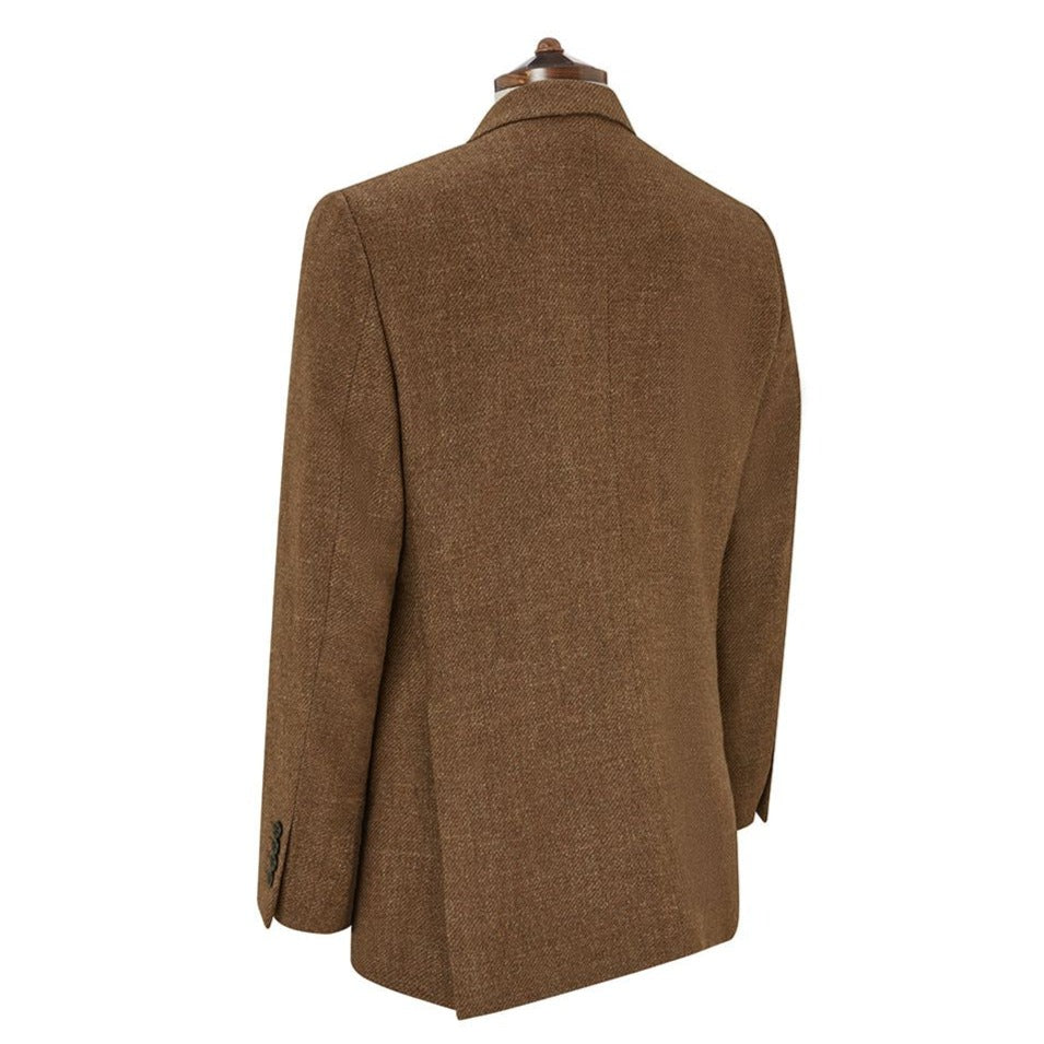Gregory Caramel Hopsack Twill Wool Silk Jacket
