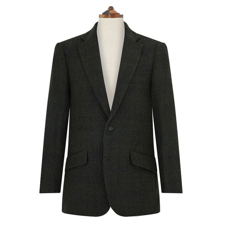 Gregory Dark Green Donegal Tweed Wool Jacket