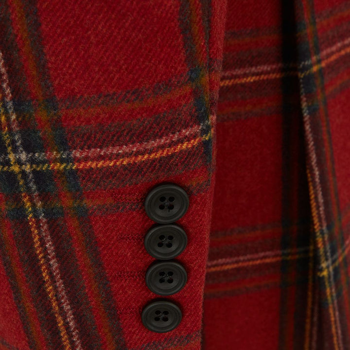 Faulkner Red Tartan Wool Jacket