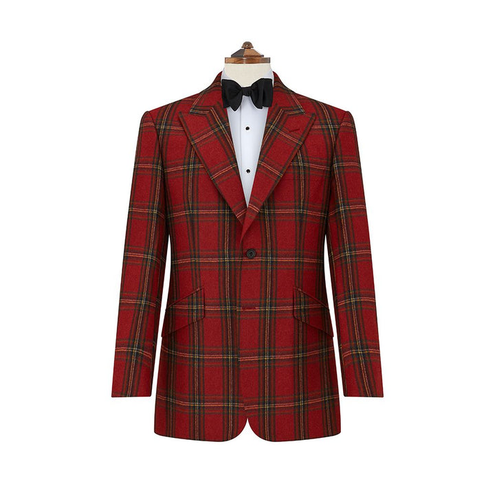 Faulkner Red Tartan Wool Jacket