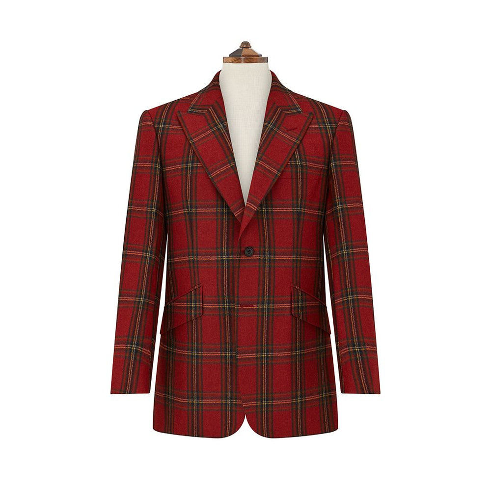 Faulkner Red Tartan Wool Jacket