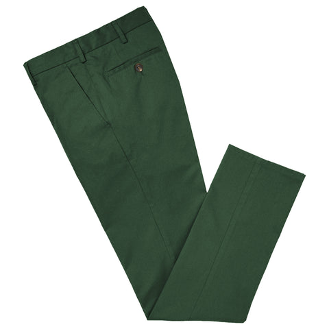 Terrance Green Cotton Chino Trouser