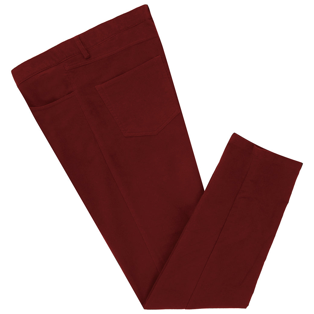 Trent Red Moleskin Trousers