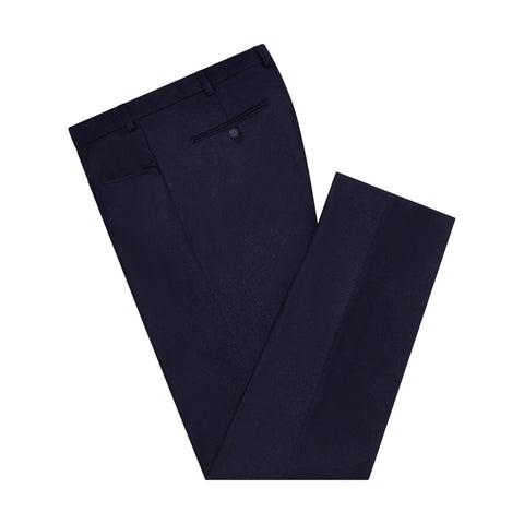 Tythe Navy Frogmouth Flannel Trousers