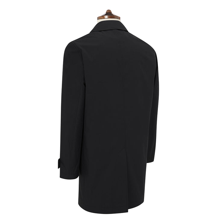 Sheridan Black Cotton Raincoat