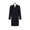 Warrington Navy Tonal Check Wool Cashmere Coat