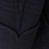 Berwick Navy Check Wool Cashmere Robe Coat