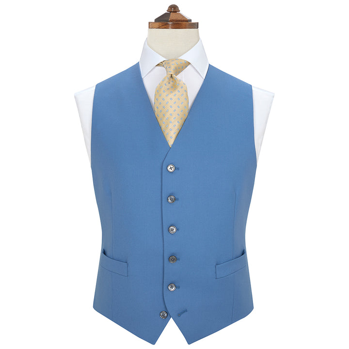 Hyde Blue Wool Waistcoat