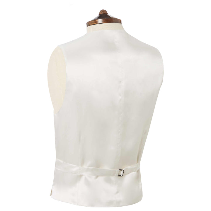 Hayward Light Grey Royal Gaberdine Wool Waistcoat