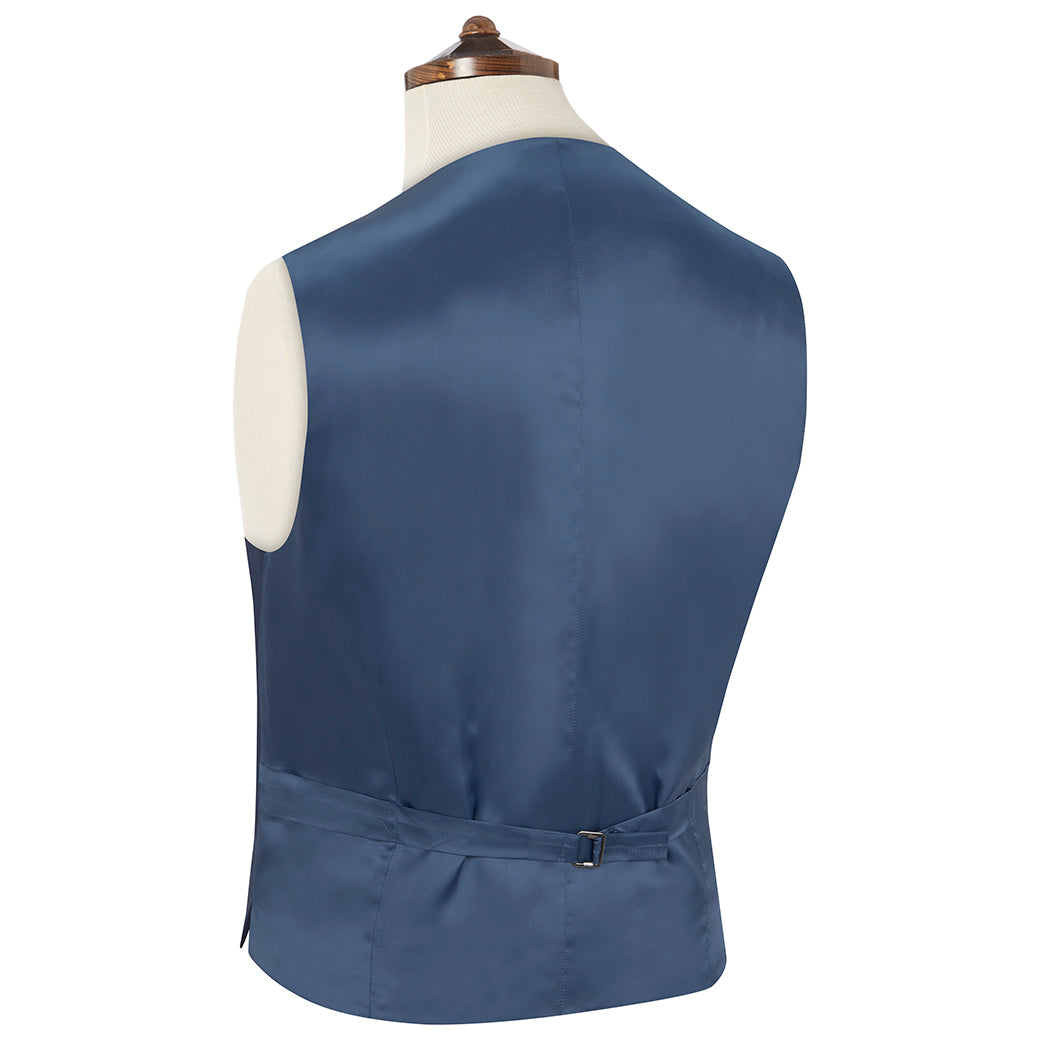 Hyde Blue Nailhead Wool Waistcoat