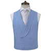 Hudson Blue Twill Cotton Silk Waistcoat