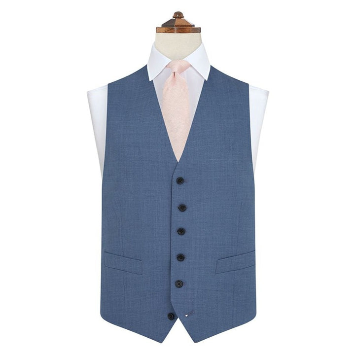 Hyde Blue Tropical Twist Wool Waistcoat