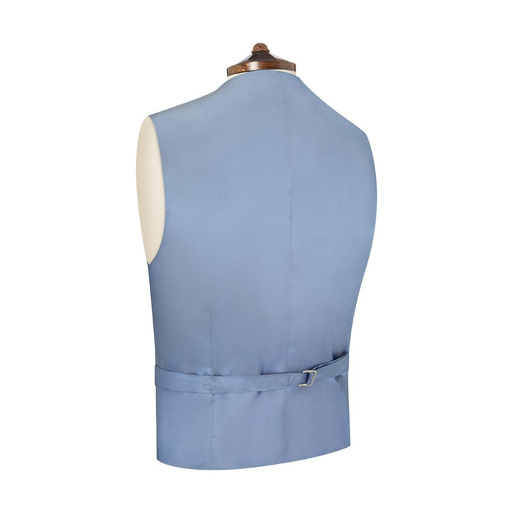 Hyde Blue Tropical Twist Wool Waistcoat