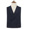 Hayward Navy Chalk Stripe Flannel Wool Waistcoat