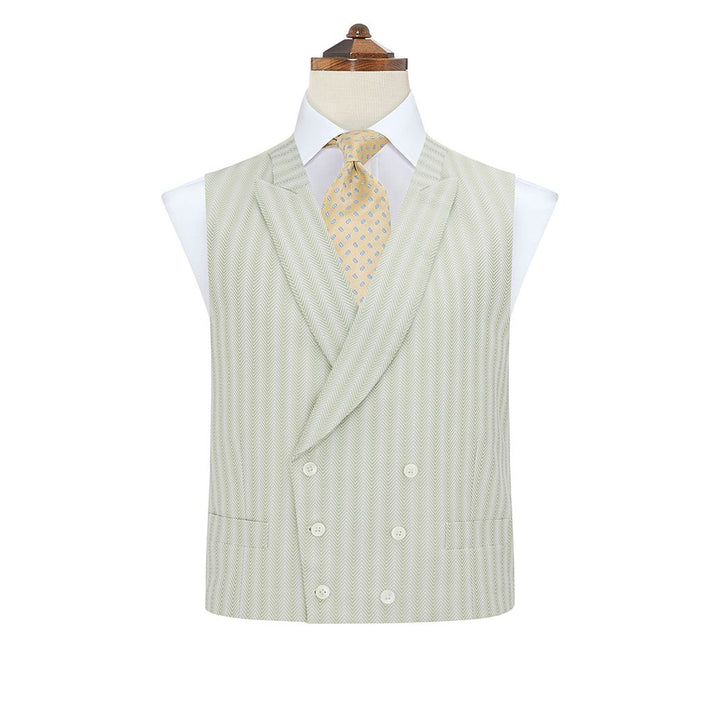 Hayward Pale Green Wool Silk Waistcoat