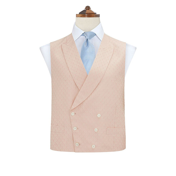 Hayward Pale Pink Wave Silk Waistcoat