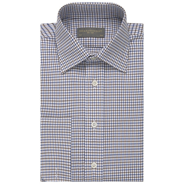 Ainsley Brown and White Check Shirt