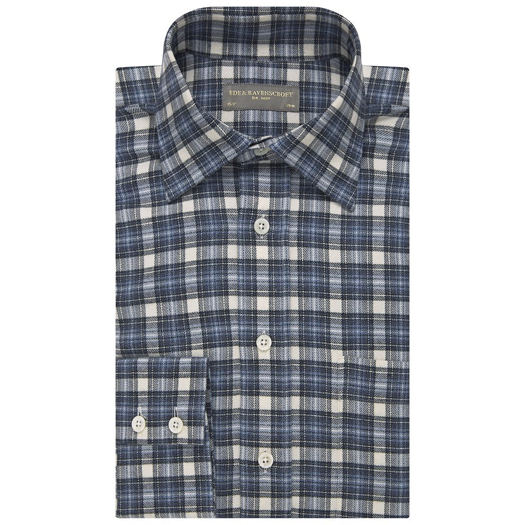 Ainsley Blue and Cream Check Shirt