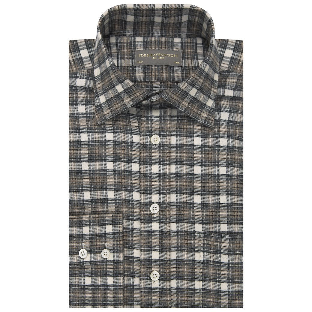 Ainsley Brown and Cream Check Shirt