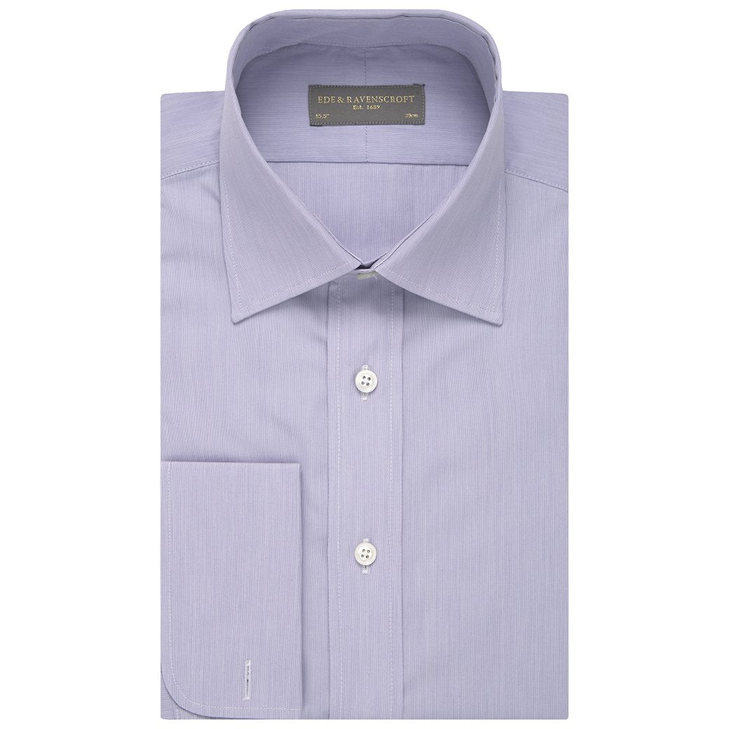 Ainsley Purple and White Stripe Shirt
