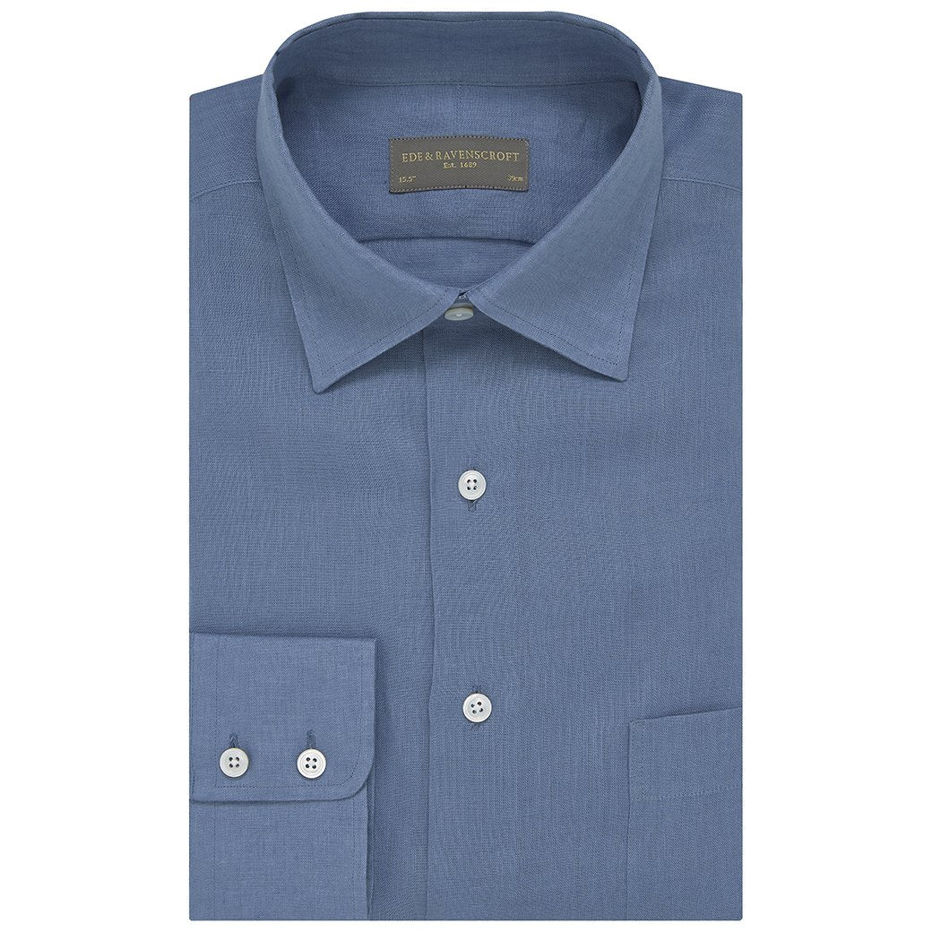 Aragon Blue Linen Shirt