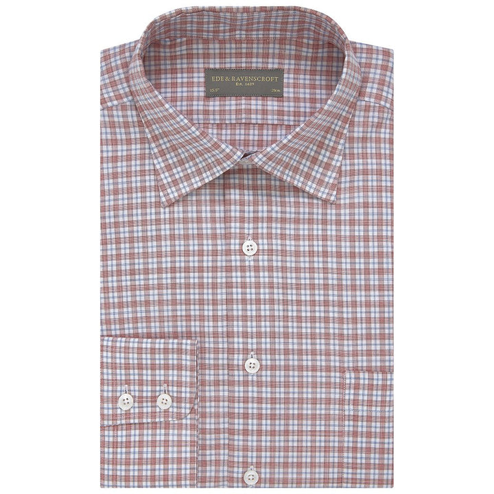 Aragon Pink and Blue Gingham Check Shirt