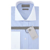 Ashburn Blue and White Stripe Poplin Cotton Shirt
