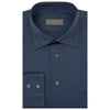 Andre Blue Melange Cotton Shirt