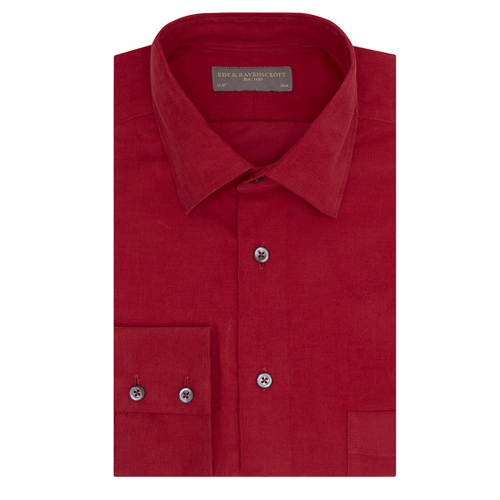 Aragon Red Needle Corduroy Shirt