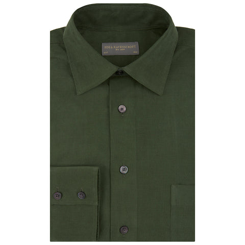 Aragon Green Needle Corduroy Shirt