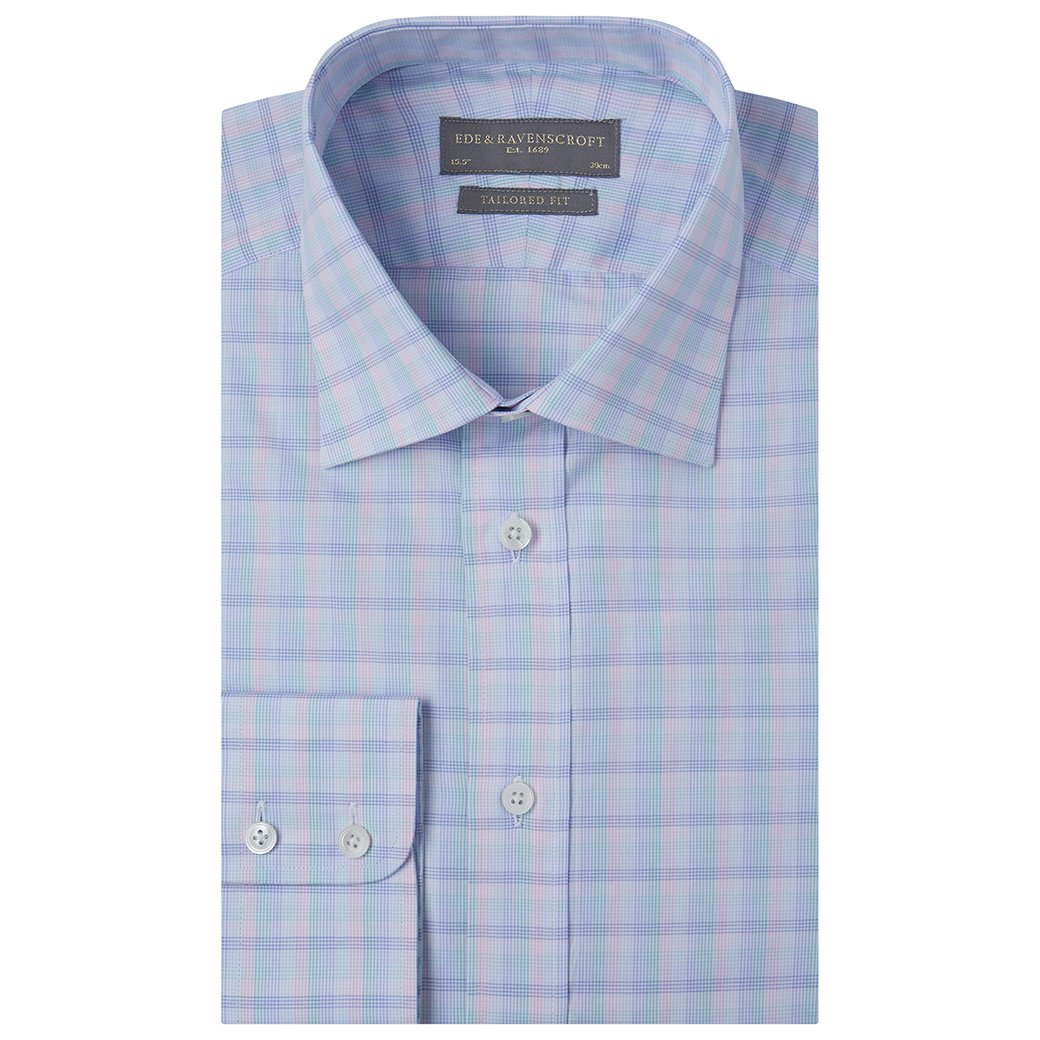 Alex Pink Green and Blue Check Shirt