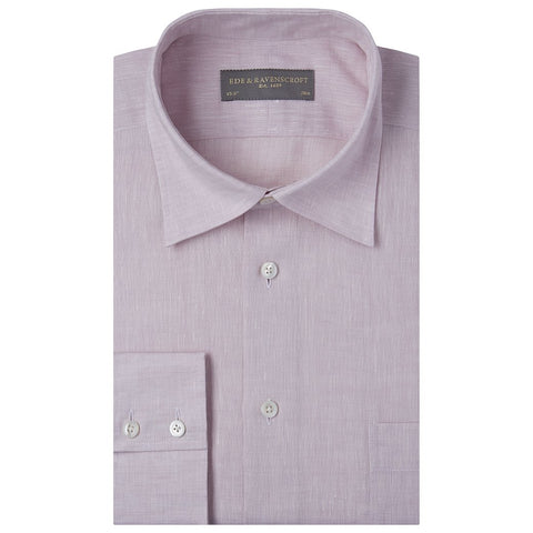 Aragon Pale Pink Plain Linen Shirt