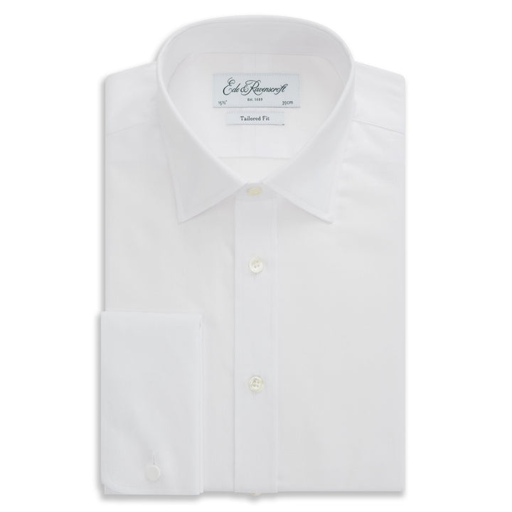 White Andrew Fine Twill Shirt