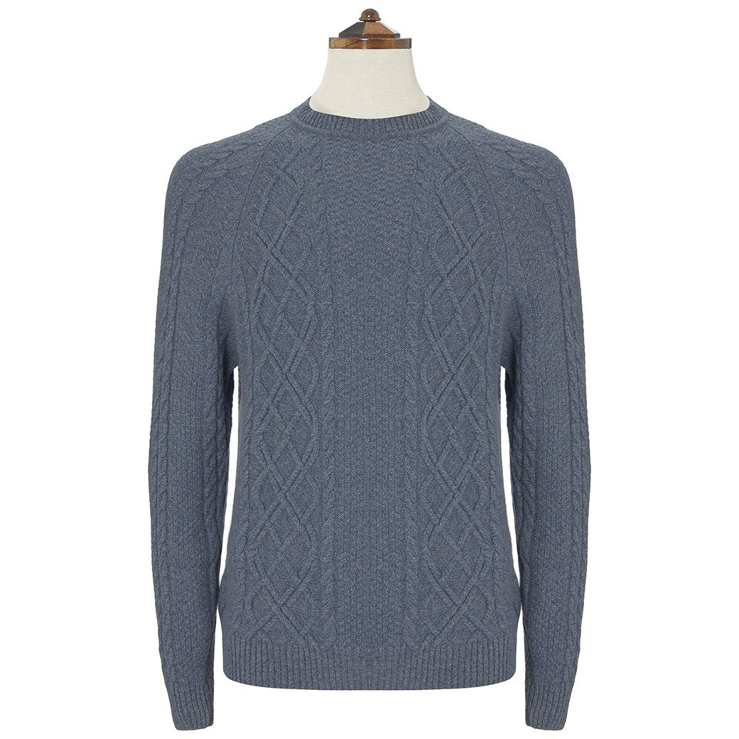 Kinlaw Blue Aran Sweater