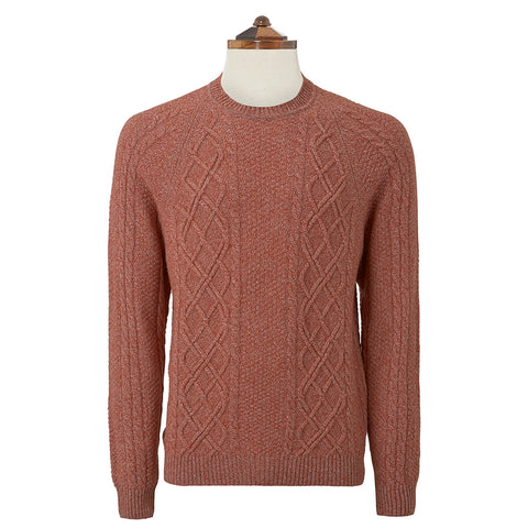 Kinlaw Rust Aran Sweater